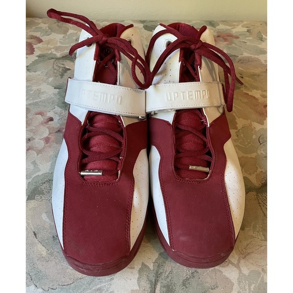 RARE Nike Air Max Uptempo Premier 2003 Red White 446661 Size 17 GREAT Condition - Picture 2 of 7